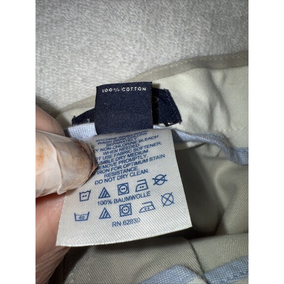 Lands End Men’s khaki Raw Hem Sz 42X29 - Picture 9 of 12